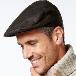Barbour Dark Brown Flat Cap